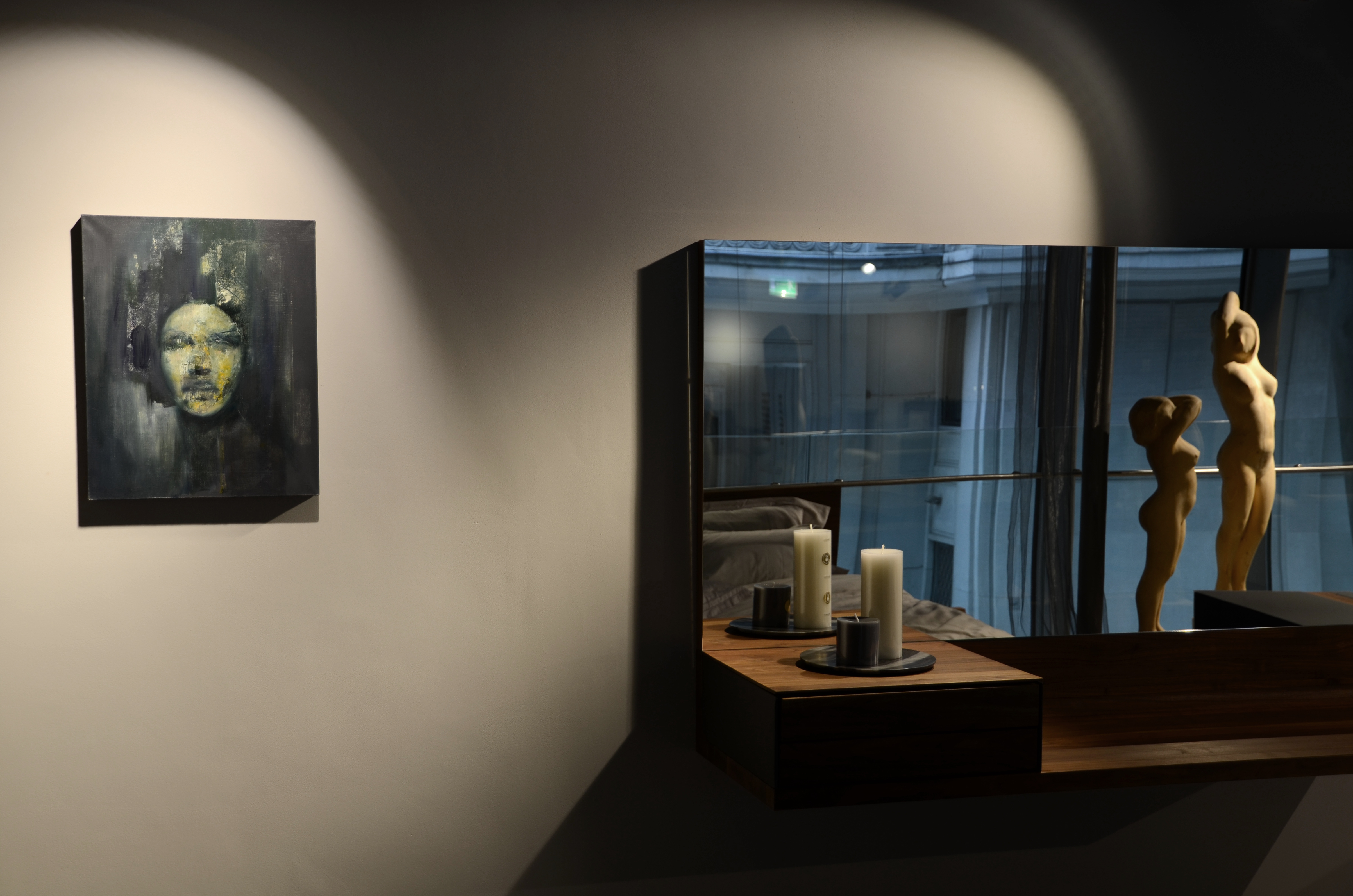 showroom Aksonometria w Warszawie. prezentacja obrazu Weroniki Pawłowskiej